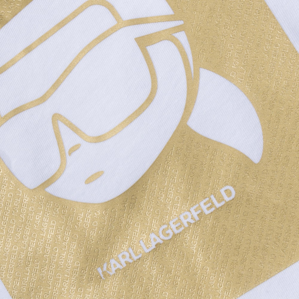 Karl Lagerfeld Λευκό T-shirt C Neck - 755460 551235