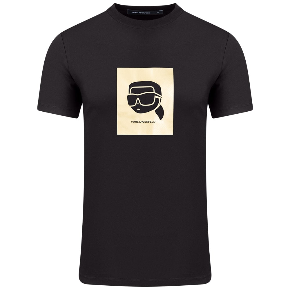 Karl Lagerfeld Μαύρο T-shirt C Neck - 755460 551235