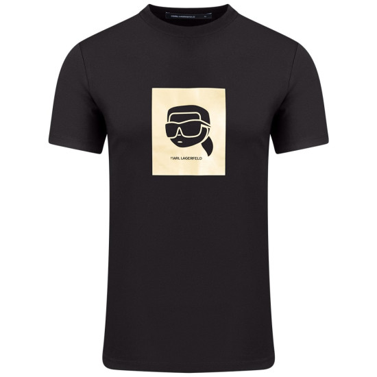 Karl Lagerfeld Μαύρο T-shirt C Neck - 755460 551235