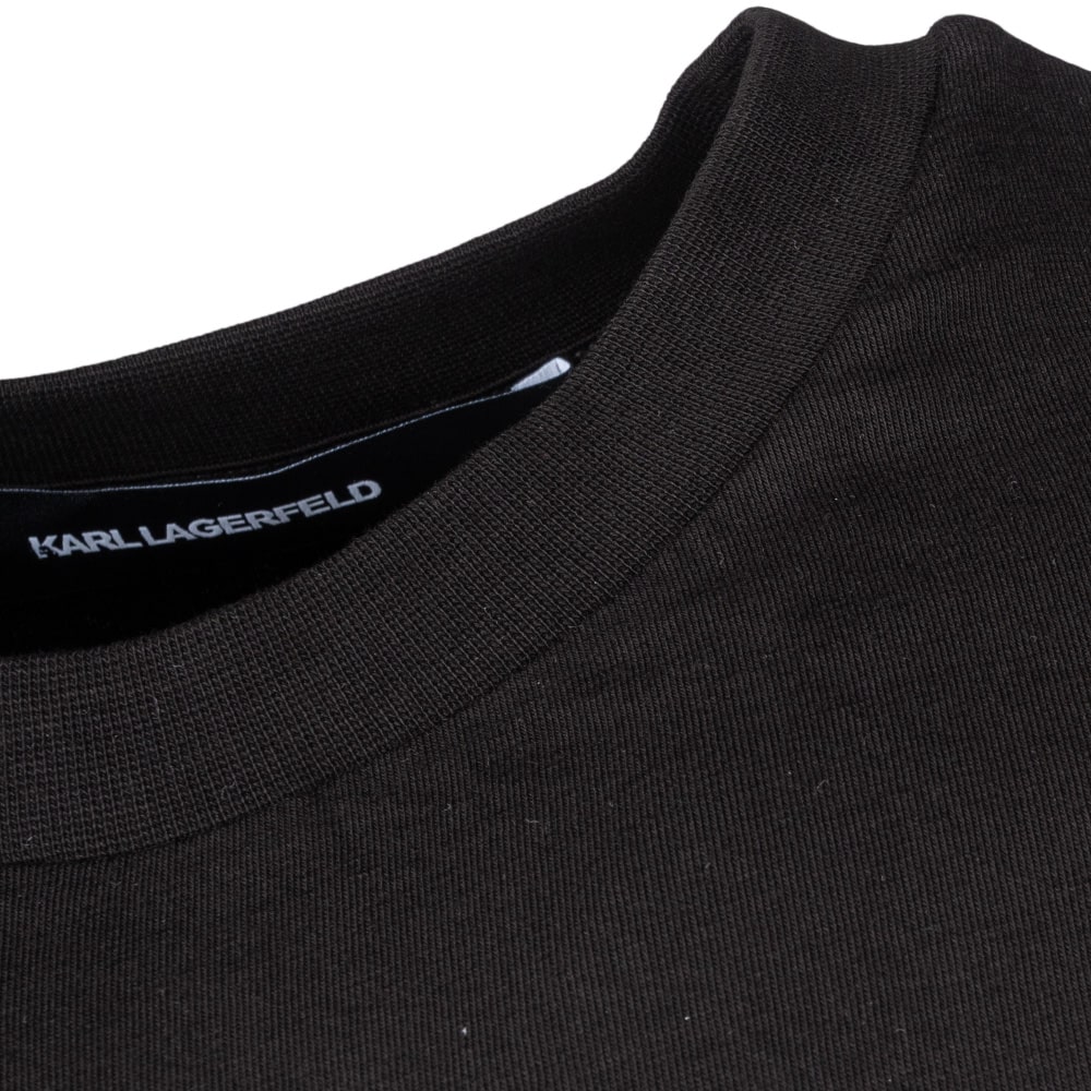 Karl Lagerfeld Μαύρο T-shirt C Neck - 755460 551235