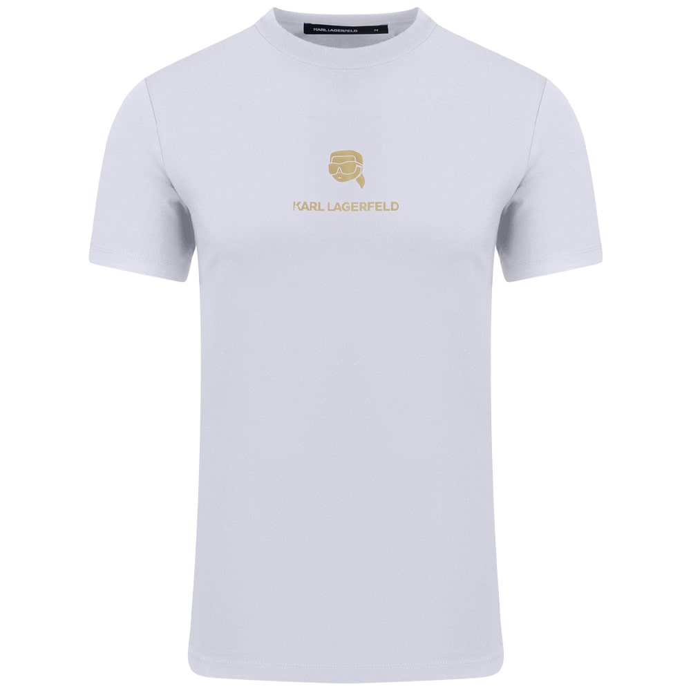 Karl Lagerfeld Λευκό T-shirt C Neck - 755461 551235