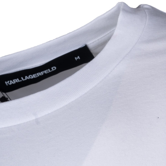 Karl Lagerfeld Λευκό T-shirt C Neck - 755461 551235