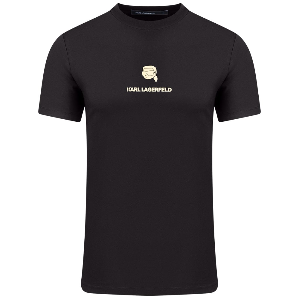 Karl Lagerfeld Μαύρο T-shirt C Neck - 755461 551235