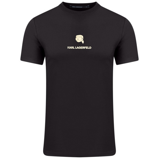 Karl Lagerfeld Μαύρο T-shirt C Neck - 755461 551235