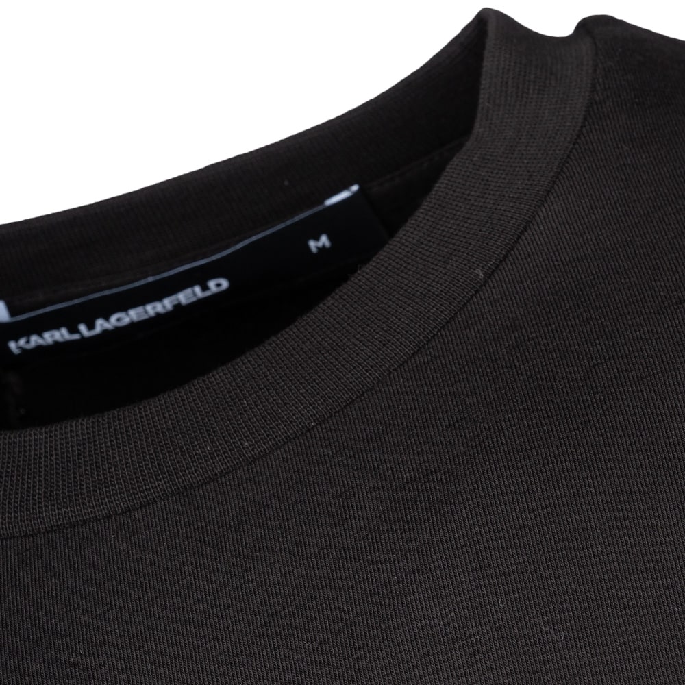 Karl Lagerfeld Μαύρο T-shirt C Neck - 755461 551235