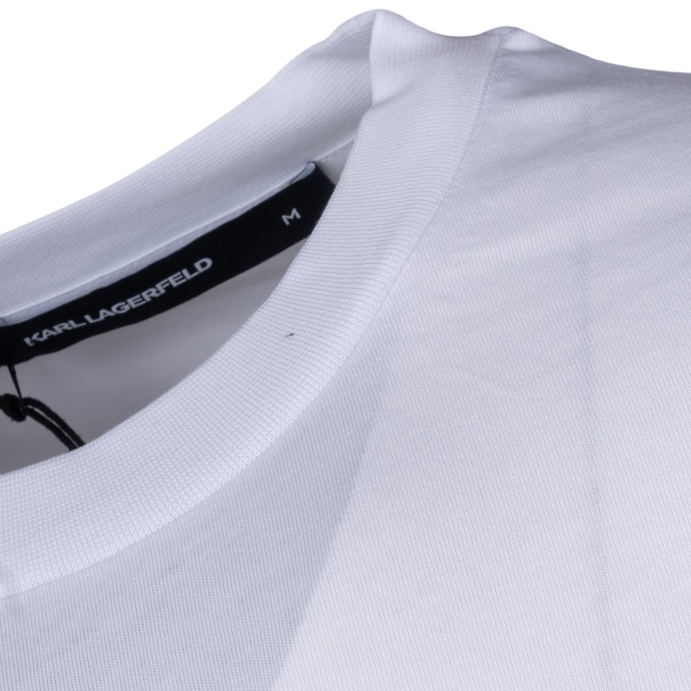 Karl Lagerfeld Λευκό T-shirt C Neck - 755710 500224
