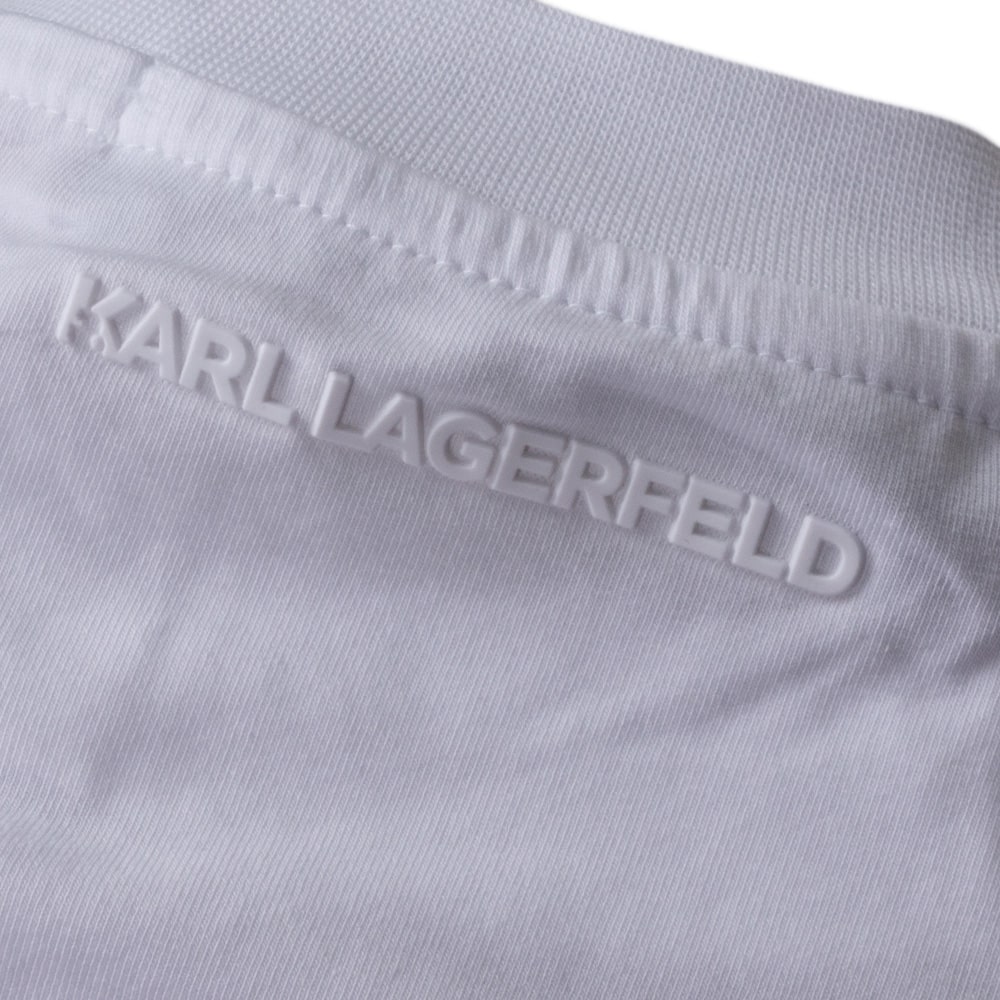 Karl Lagerfeld Λευκό T-shirt C Neck - 755710 500224