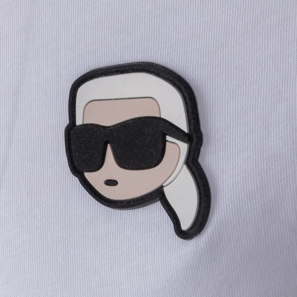 Karl Lagerfeld Λευκό T-shirt C Neck - 755710 500224