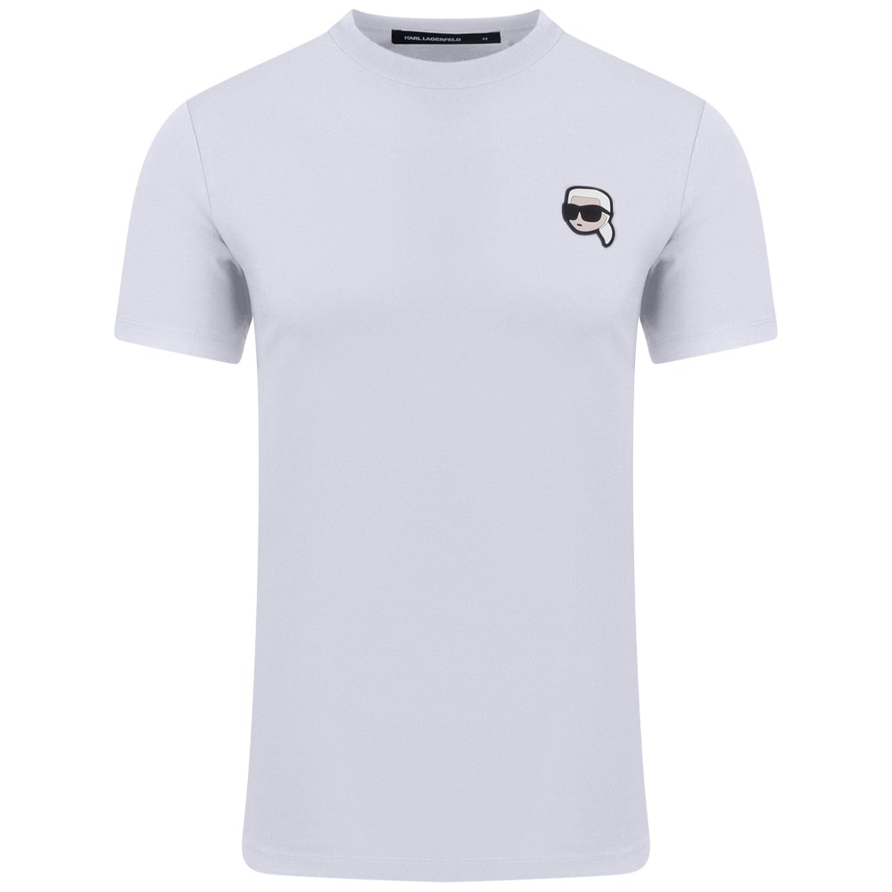 Karl Lagerfeld Λευκό T-shirt C Neck - 755710 500224