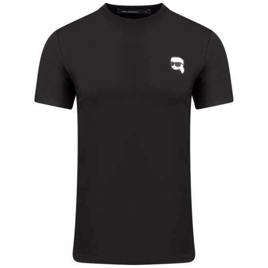 Karl Lagerfeld Μαύρο T-shirt C Neck - 755710 500224