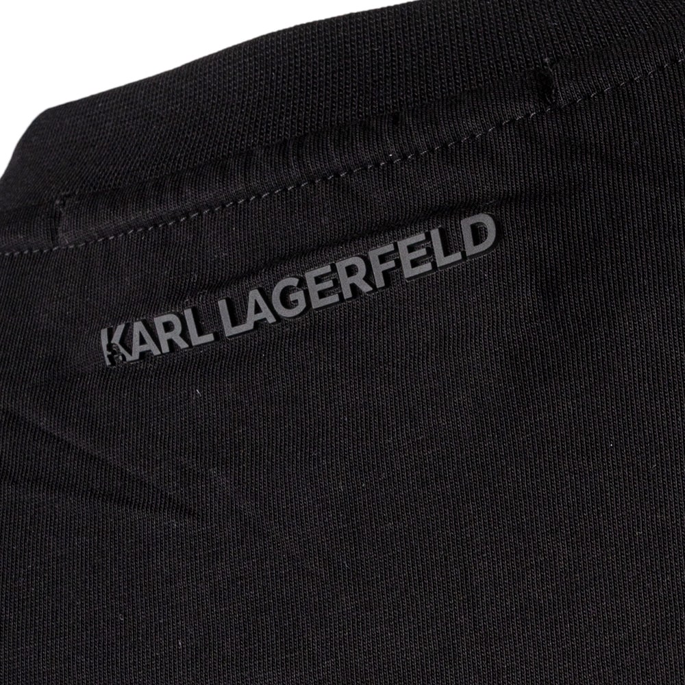 Karl Lagerfeld Μαύρο T-shirt C Neck - 755710 500224