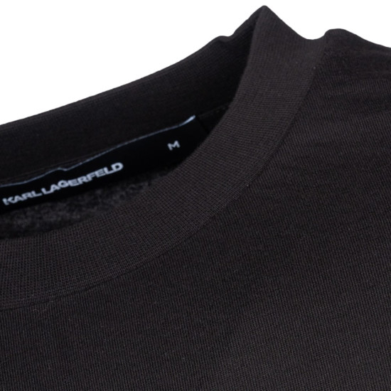 Karl Lagerfeld Μαύρο T-shirt C Neck - 755710 500224