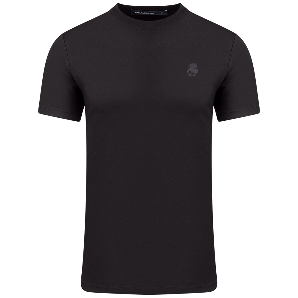 Karl Lagerfeld Μαύρο T-shirt C Neck - 755750 500221