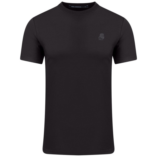 Karl Lagerfeld Μαύρο T-shirt C Neck - 755750 500221