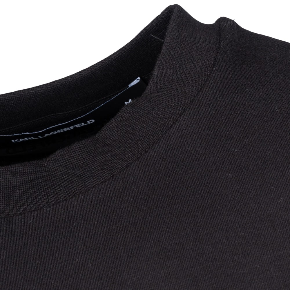 Karl Lagerfeld Μαύρο T-shirt C Neck - 755750 500221