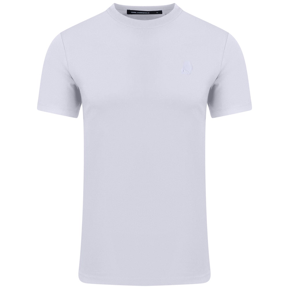 Karl Lagerfeld Λευκό T-shirt C Neck - 755750 500221