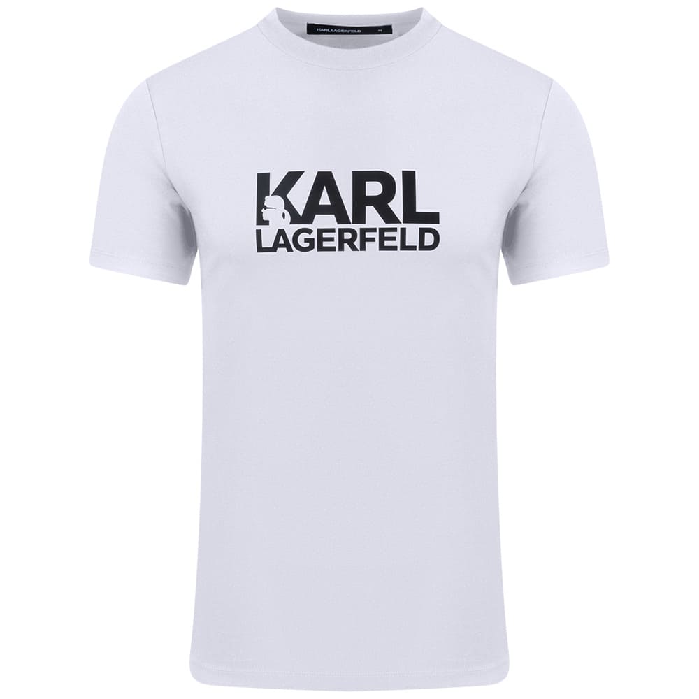Karl Lagerfeld Λευκό T-shirt C Neck - 755780 500235