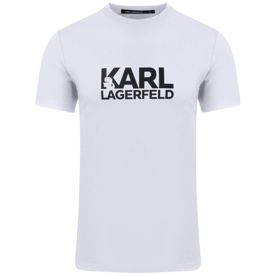 Karl Lagerfeld Λευκό T-shirt C Neck - 755780 500235