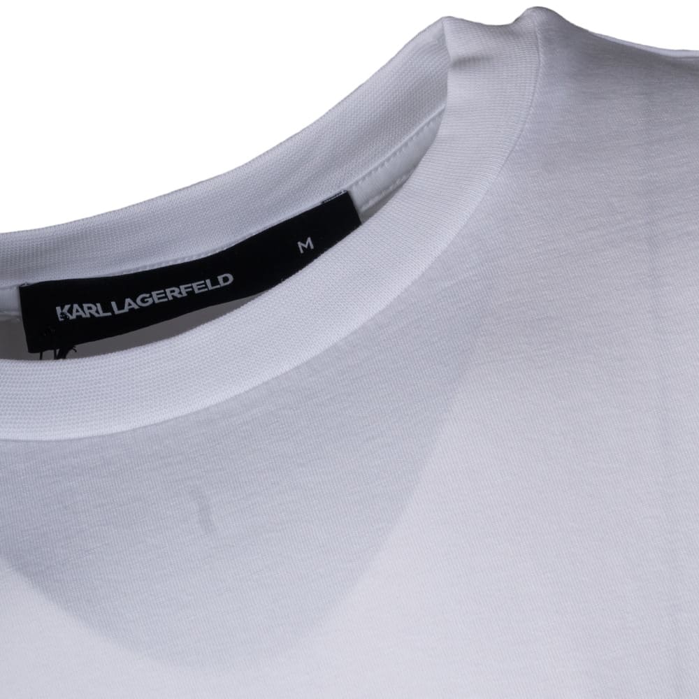 Karl Lagerfeld Λευκό T-shirt C Neck - 755780 500235