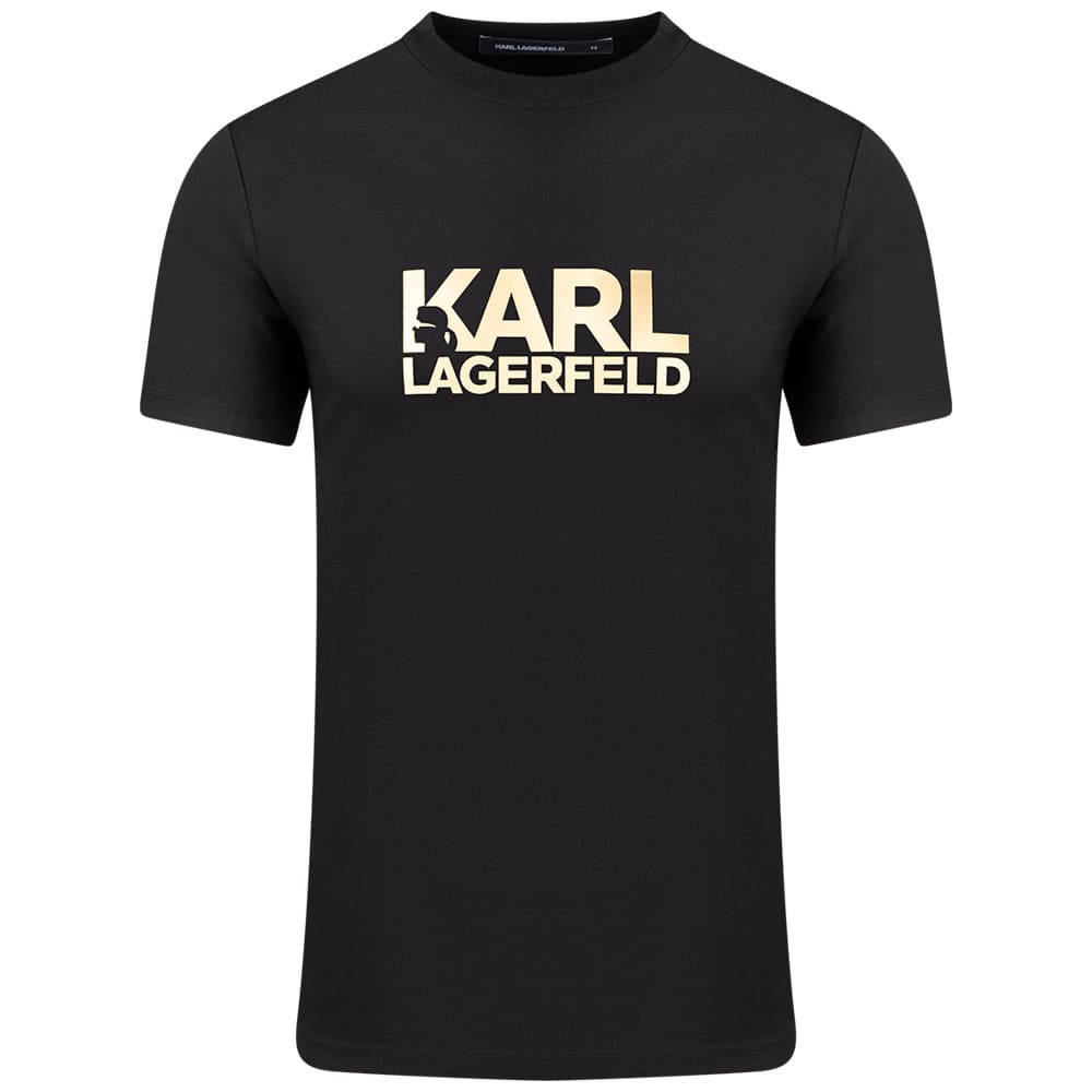 Karl Lagerfeld Μαύρο T-shirt C Neck - 755780 500235