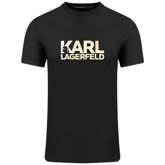 Karl Lagerfeld Μαύρο T-shirt C Neck - 755780 500235