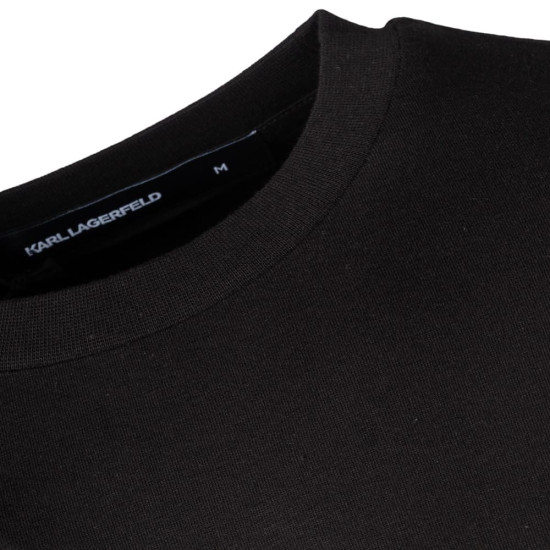 Karl Lagerfeld Μαύρο T-shirt C Neck - 755780 500235