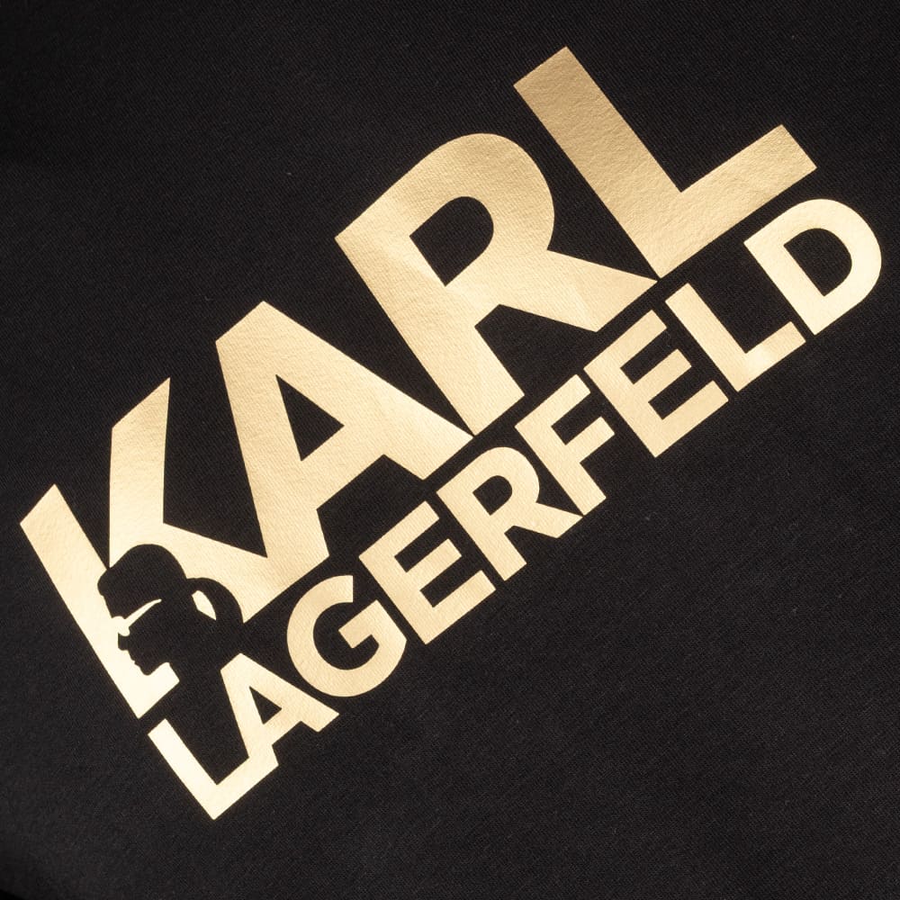 Karl Lagerfeld Μαύρο T-shirt C Neck - 755780 500235
