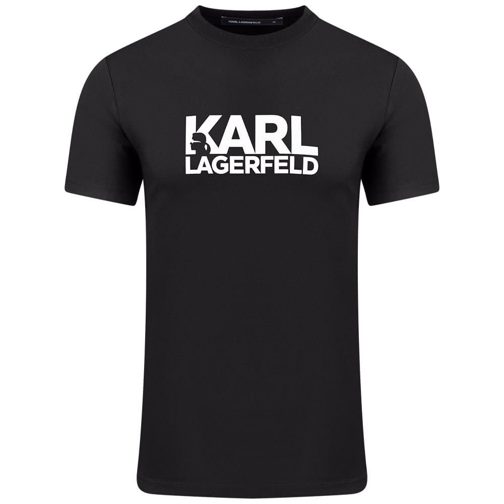 Karl Lagerfeld Μαύρο T-shirt C Neck - 755780 500235