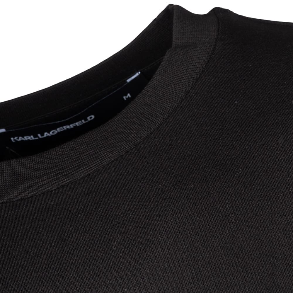 Karl Lagerfeld Μαύρο T-shirt C Neck - 755780 500235