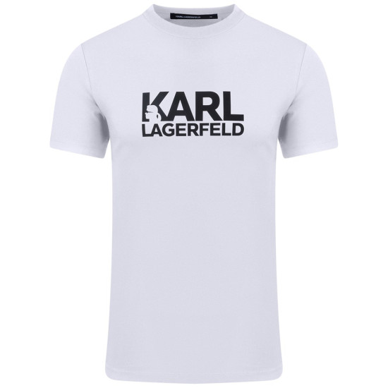 Karl Lagerfeld Λευκό T-shirt C Neck - 755780 561235