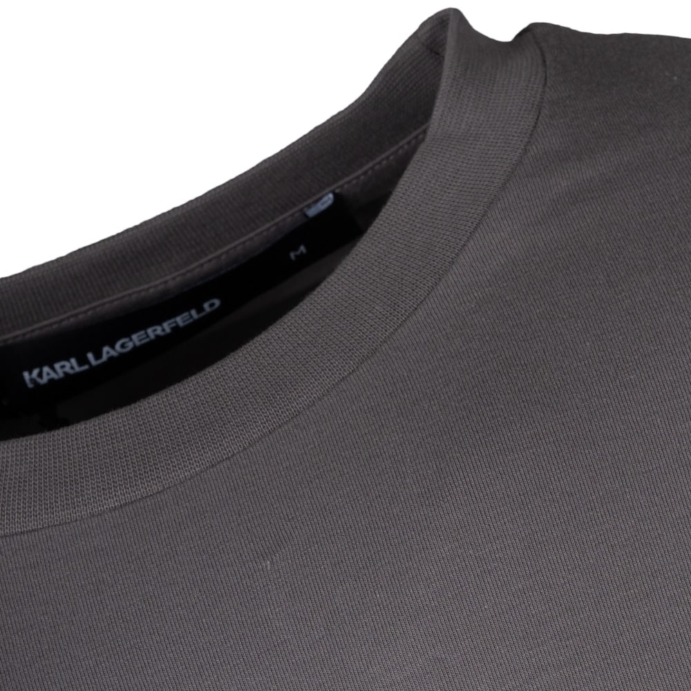 Karl Lagerfeld Γκρι T-shirt C Neck - 755780 561235