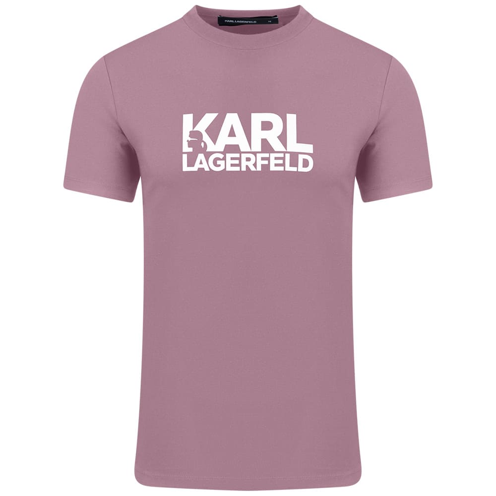 Karl Lagerfeld Λιλά T-shirt C Neck - 755780 563235