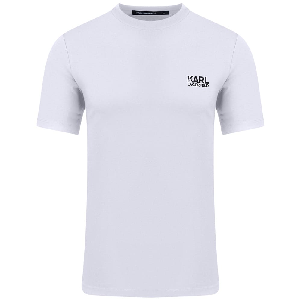 Karl Lagerfeld Λευκό T-shirt C Neck - 755781 563235