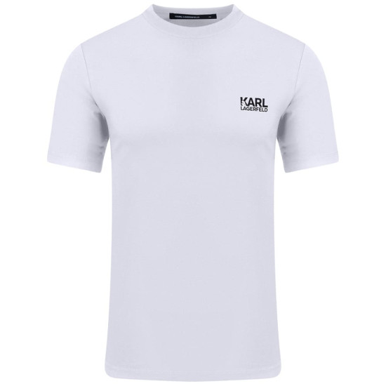 Karl Lagerfeld Λευκό T-shirt C Neck - 755781 563235