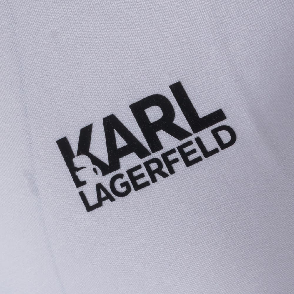 Karl Lagerfeld Λευκό T-shirt C Neck - 755781 563235