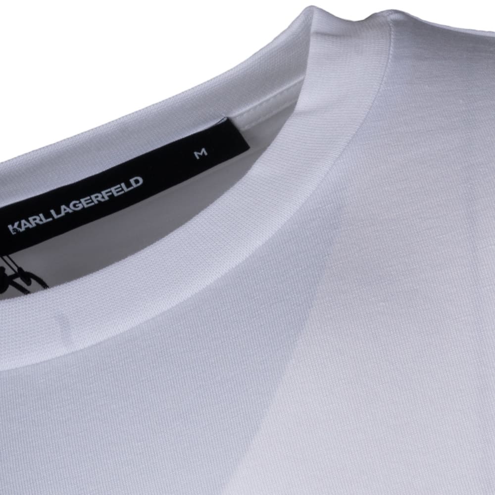 Karl Lagerfeld Λευκό T-shirt C Neck - 755781 563235