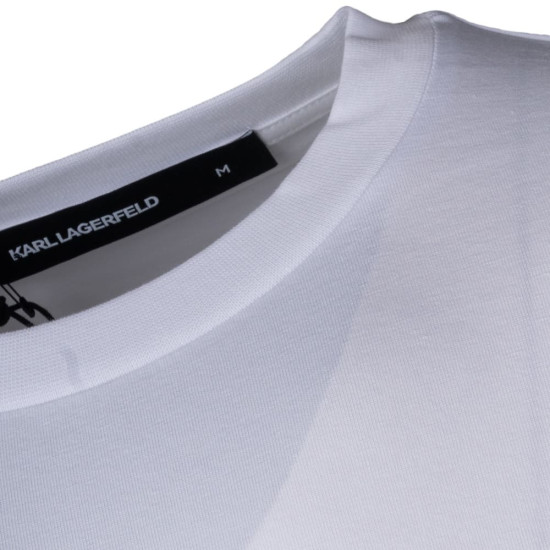 Karl Lagerfeld Λευκό T-shirt C Neck - 755781 563235