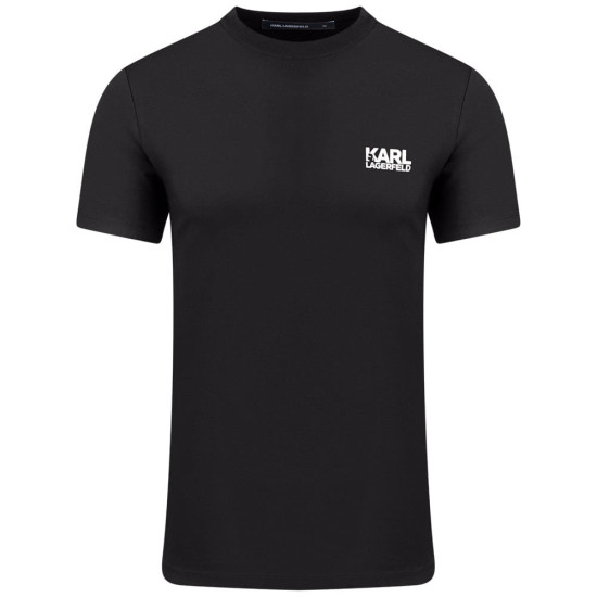 Karl Lagerfeld Μαύρο T-shirt C Neck - 755781 563235
