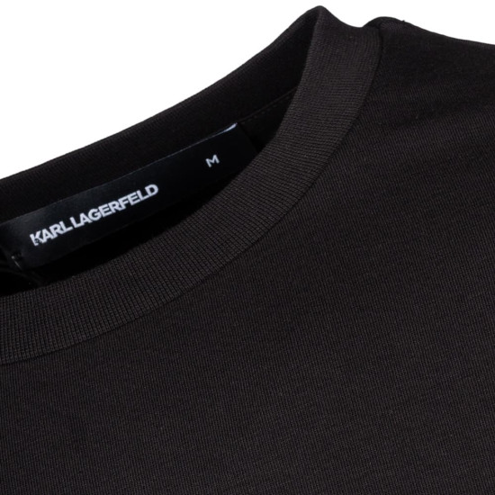 Karl Lagerfeld Μαύρο T-shirt C Neck - 755781 563235