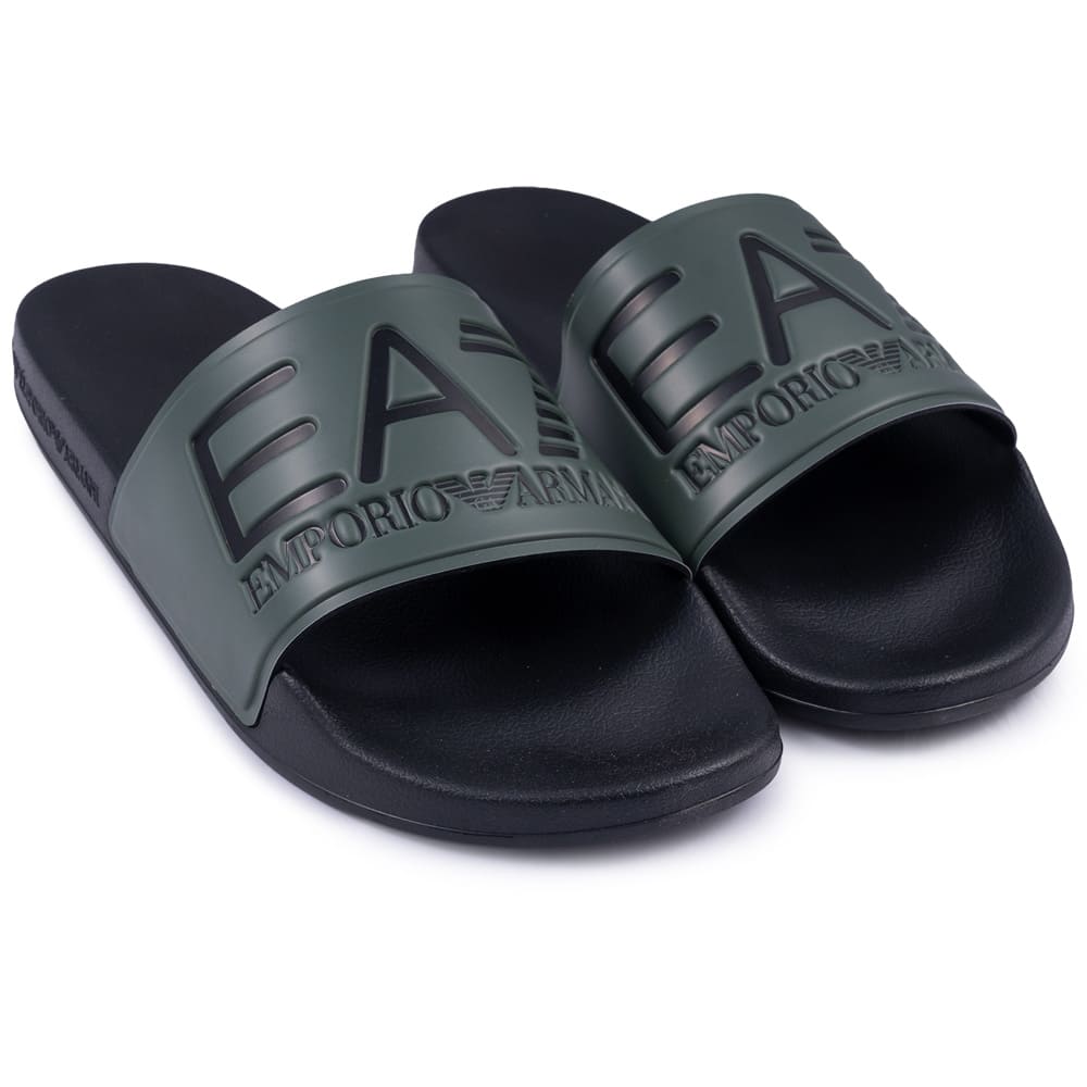 Emporio Armani EA7 Μαύρα Slides - 7X000108AF15118