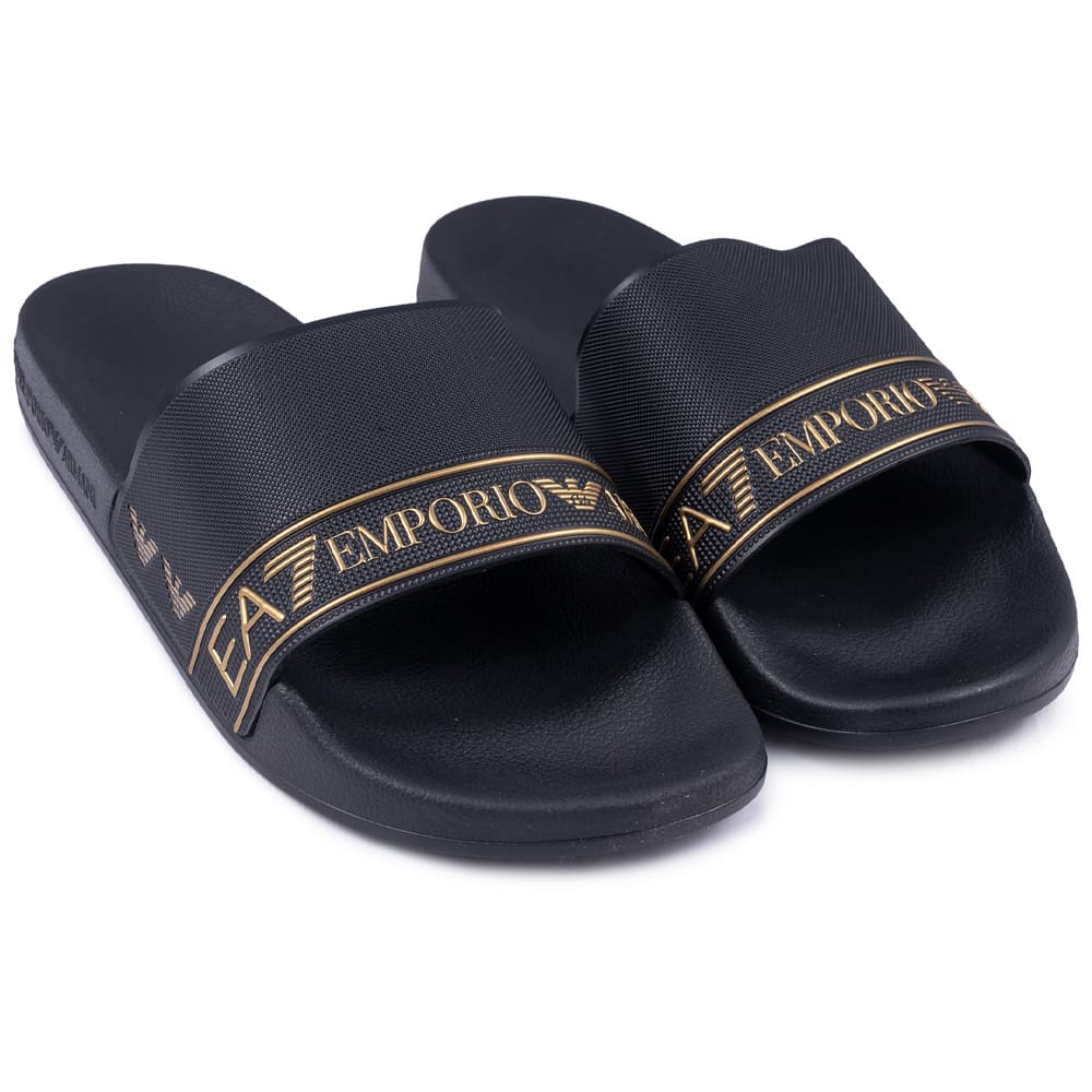 Emporio Armani EA7 Μαύρα Slides - 7X000110AF15128