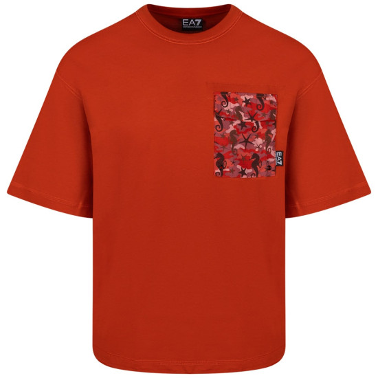 Emporio Armani EA7 Κοραλλί T-shirt C Neck - 7M000121AF12874