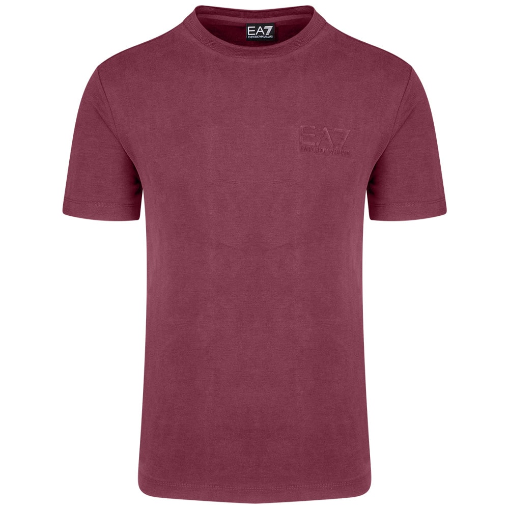 Emporio Armani EA7 Μπορντό T-shirt C Neck - 7M000756AF13862