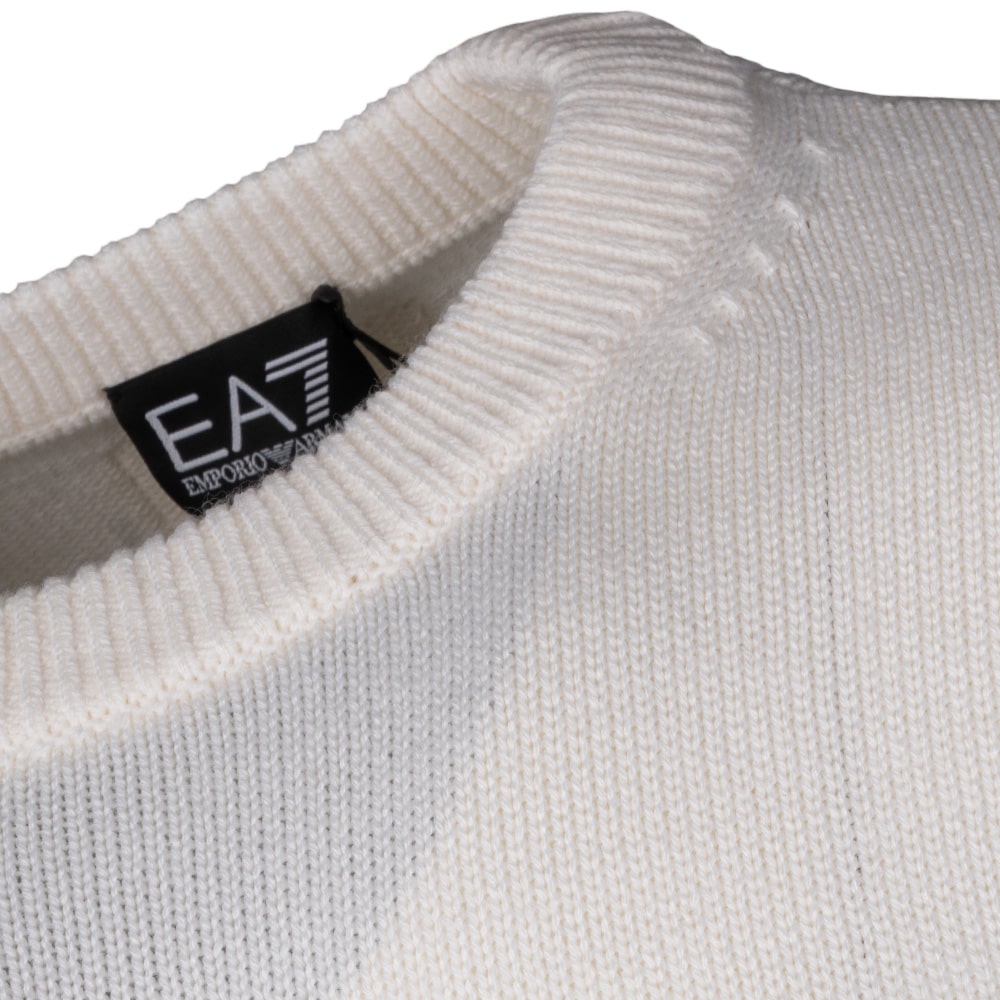 Emporio Armani EA7 Εκρού Πουλόβερ C Neck - 7M000925AF17667