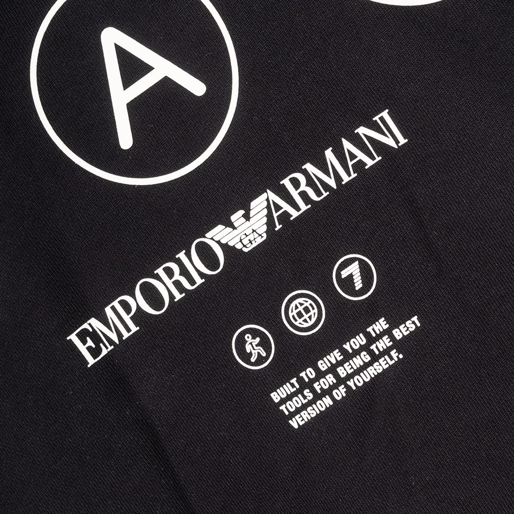 Emporio Armani EA7 Μαύρο Hoodie - 7M000978AF17787
