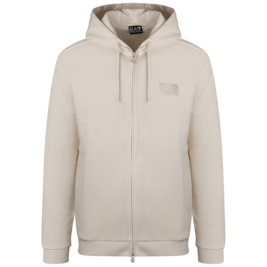 Emporio Armani EA7 Εκρού Ζακέτα Hoodie - 7M001363AF22262