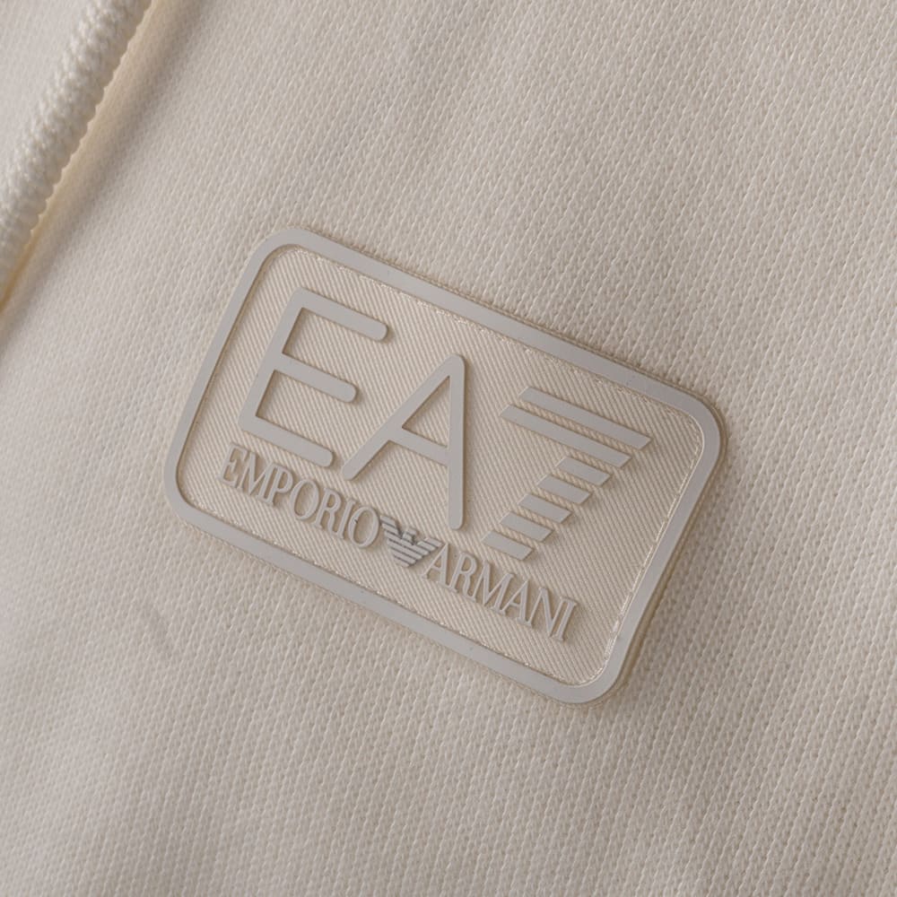 Emporio Armani EA7 Εκρού Ζακέτα Hoodie - 7M001363AF22262