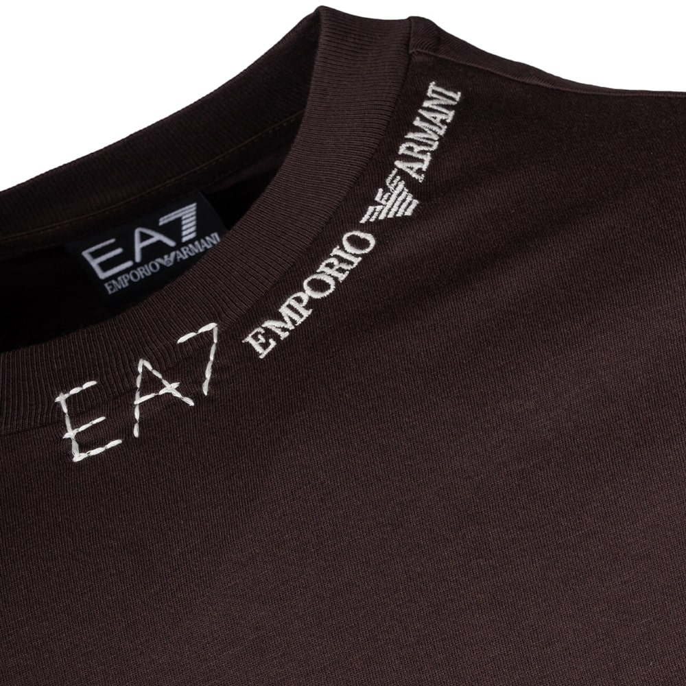 Emporio Armani EA7 Καφέ T-shirt C Neck - 7X000147AF13244