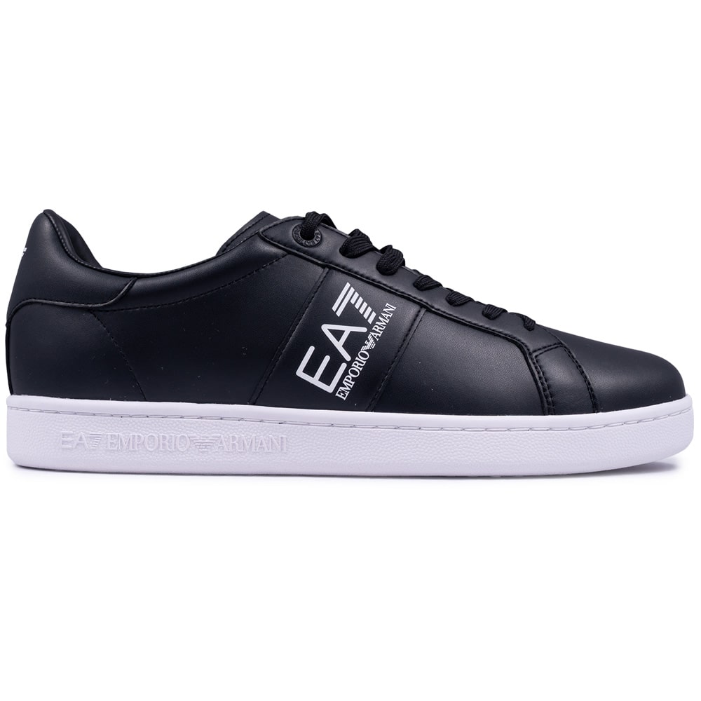 Emporio Armani EA7 Μαύρα Sneakers 100% Leather - 7X000332AF10848