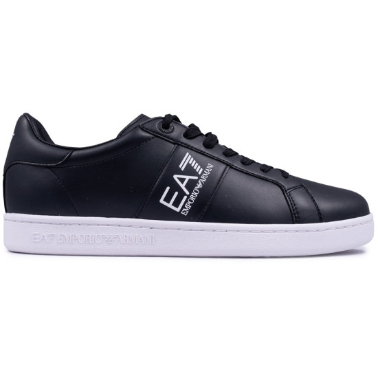 Emporio Armani EA7 Μαύρα Sneakers 100% Leather - 7X000332AF10848